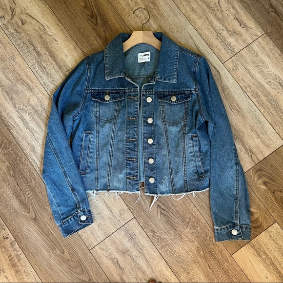 Ci Sono Jackets & Blazers - Ci Sono Denim Collection Cropped Jean Jacket
